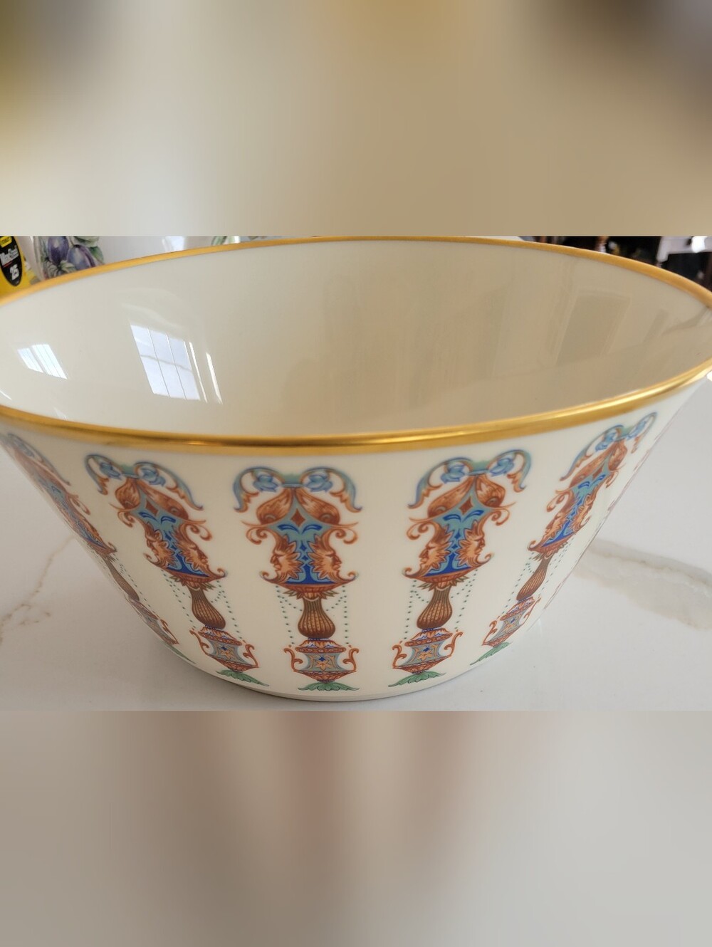 Lenox China Lido Bowl with 24K Gold Accents